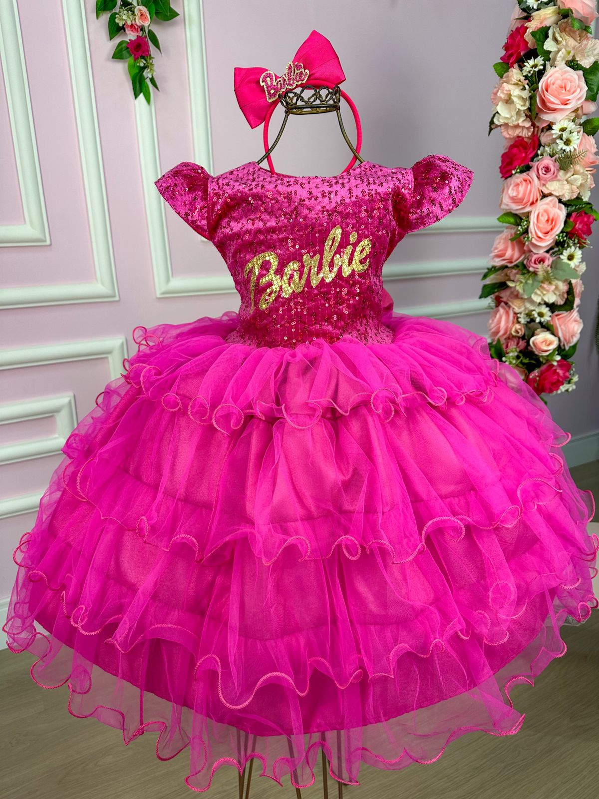 Barbie Dress for Girls & Baby - Party Outfit, Short Model, High Quality  Sewing | Buy Now! – Moderna Meninas